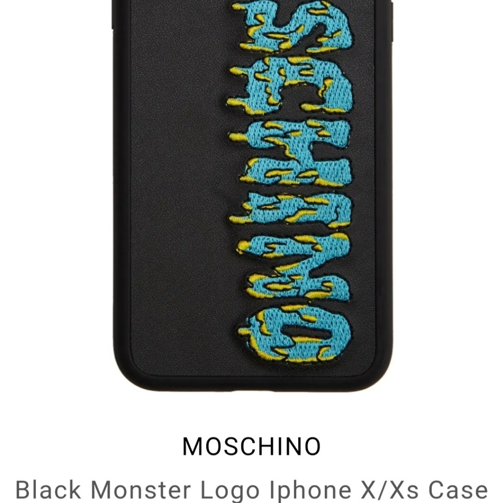 MOSCHINO Black Monster Logo Iphone X/Xs Case.